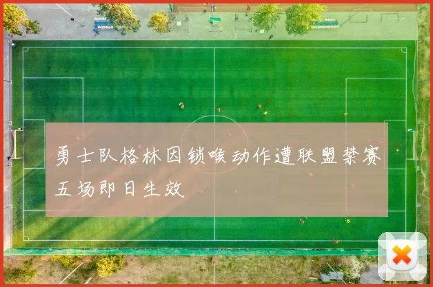 勇士队格林因锁喉动作遭联盟禁赛五场即日生效