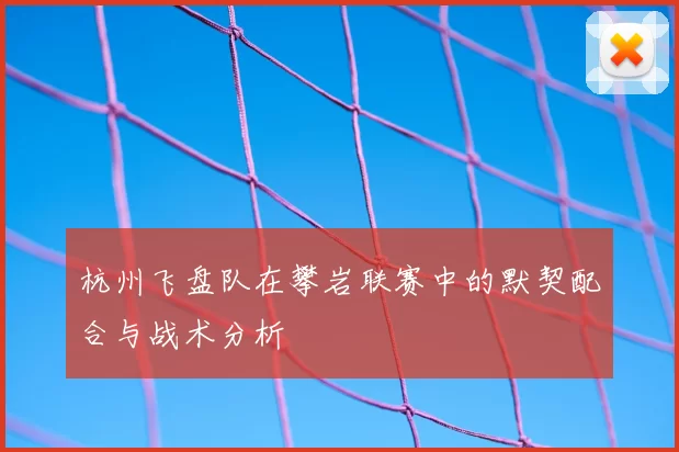 杭州飞盘队在攀岩联赛中的默契配合与战术分析