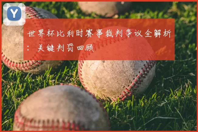世界杯比利时赛事裁判争议全解析:关键判罚回顾